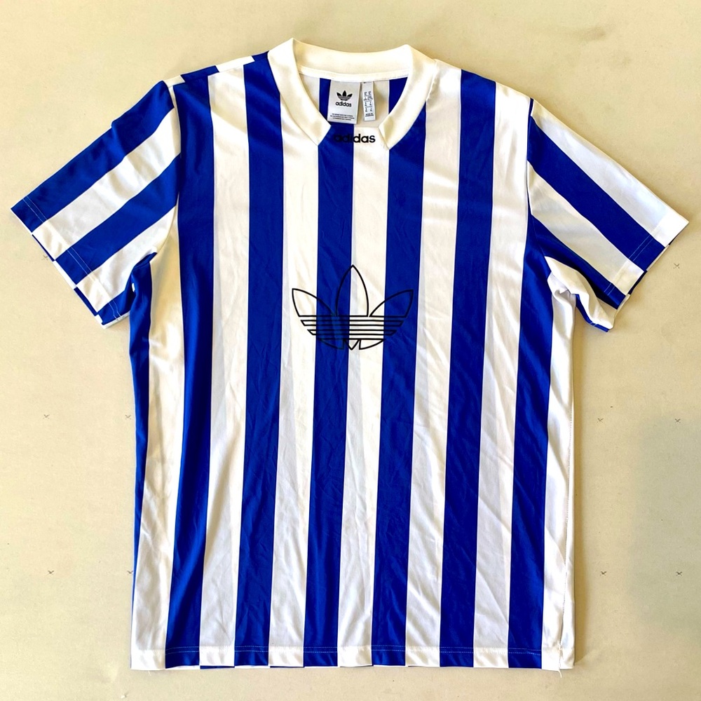 Adidas Soccer Stripes Mens Retro Jersey
